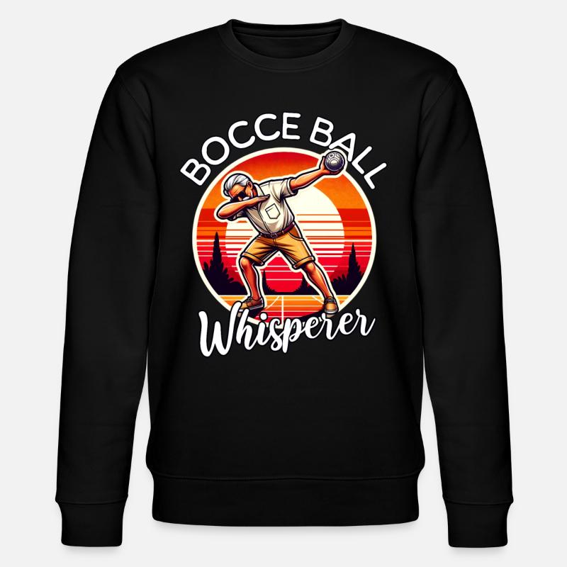 Bocce Ball Flüsterer - Stanley/Stella Unisex Bio-Sweatshirt CHANGER  - Schwarz