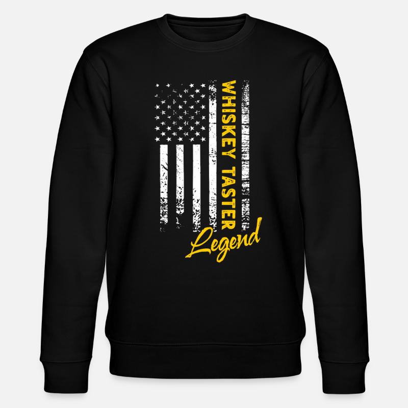 Whiskey Drinker Legend - Stanley/Stella CHANGER Unisex Organic Sweatshirt - black