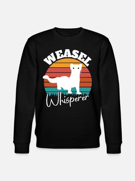 Weasel Whisperer - Stanley/Stella CHANGER Unisex Organic Sweatshirt - black