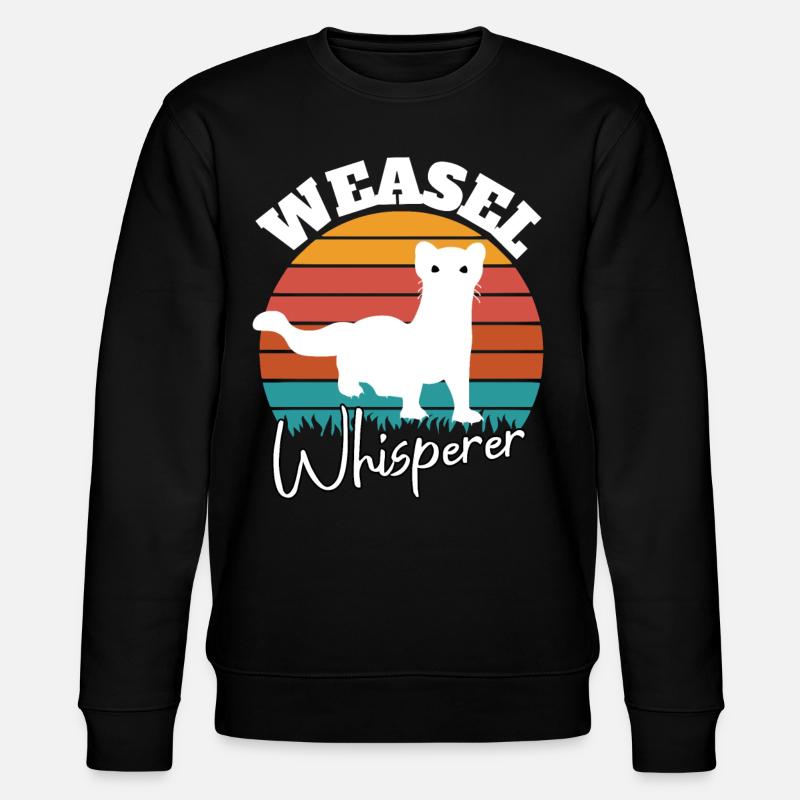 Weasel Whisperer - Stanley/Stella CHANGER Unisex Organic Sweatshirt - black