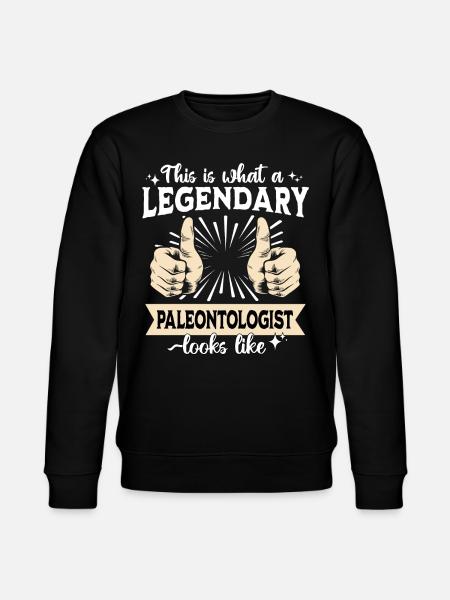 Legendary paleontologist - Stanley/Stella CHANGER Unisex Organic Sweatshirt - black