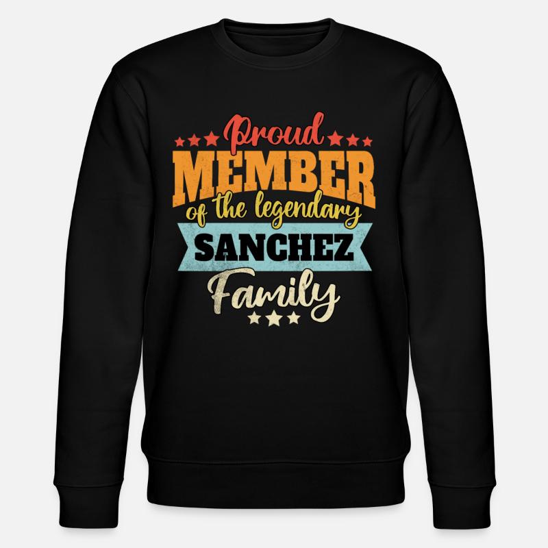 Name Sanchez - Stanley/Stella Unisex Bio-Sweatshirt CHANGER  - Schwarz