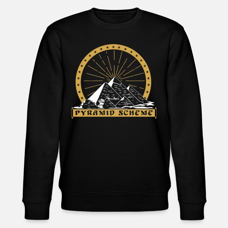 Pyramid scheme - Stanley/Stella CHANGER Unisex Organic Sweatshirt - black