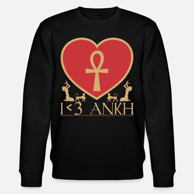 I <3 Ankh - Stanley/Stella CHANGER Unisex Organic Sweatshirt - black