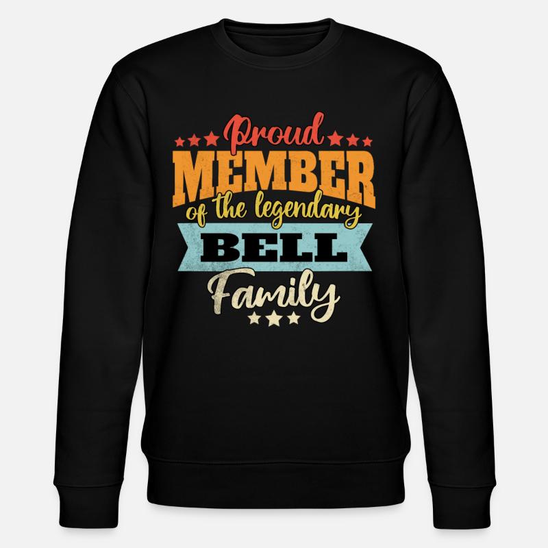 Name Bell - Stanley/Stella Unisex Bio-Sweatshirt CHANGER  - Schwarz