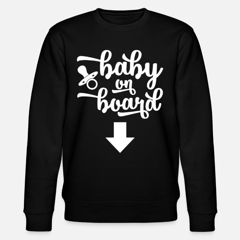 Baby Or Board - Stanley/Stella CHANGER Unisex Organic Sweatshirt - black