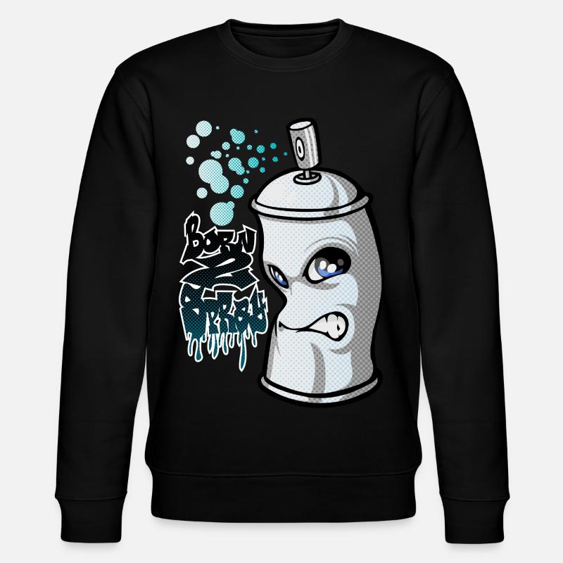 Spray and graffiti - Stanley/Stella Unisex Bio-Sweatshirt CHANGER - Schwarz