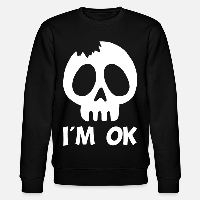 Je vais bien (blanc) - Sweat bio CHANGER Stanley/Stella Unisexe - noir
