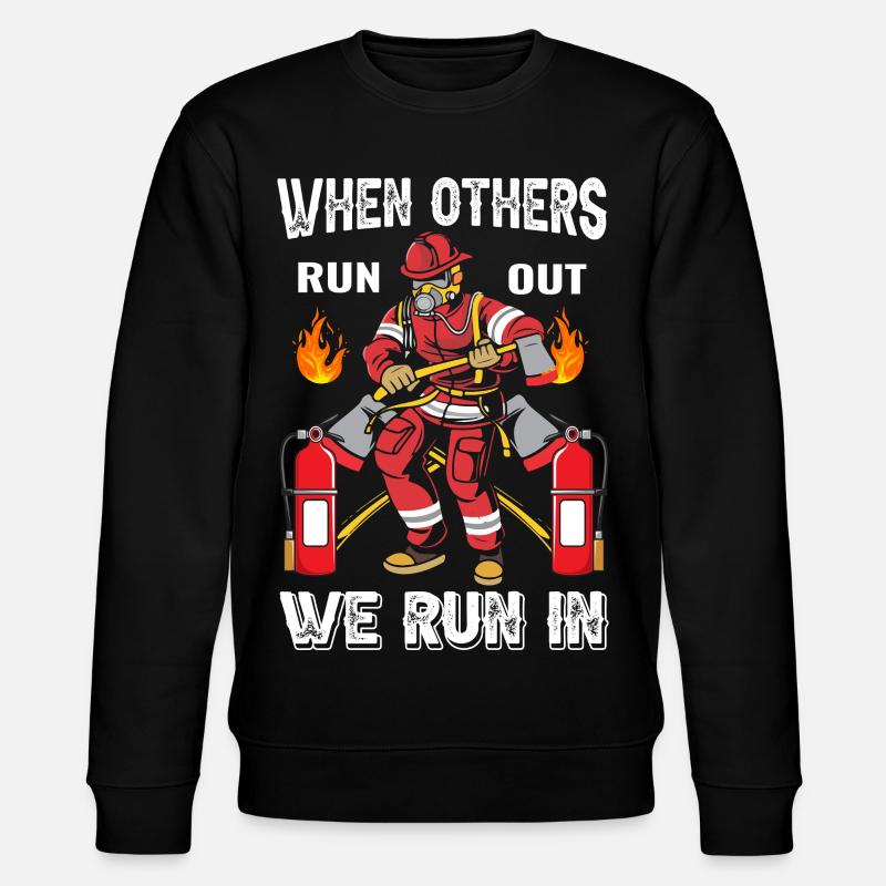 Fire brigade - Stanley/Stella CHANGER Unisex Organic Sweatshirt - black