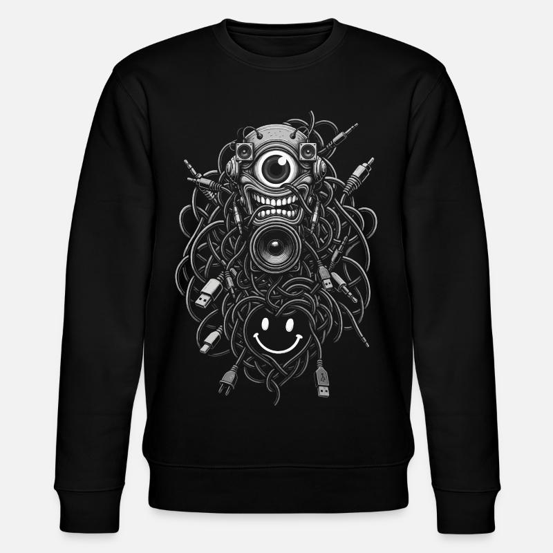 Line Cables - Stanley/Stella CHANGER Unisex Organic Sweatshirt - black