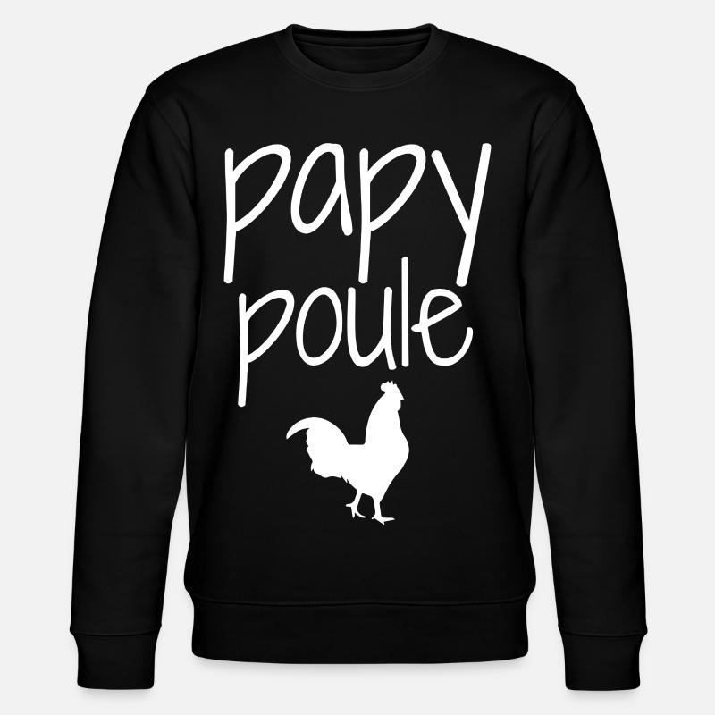 Opa Henne - Stanley/Stella Unisex Bio-Sweatshirt CHANGER  - Schwarz