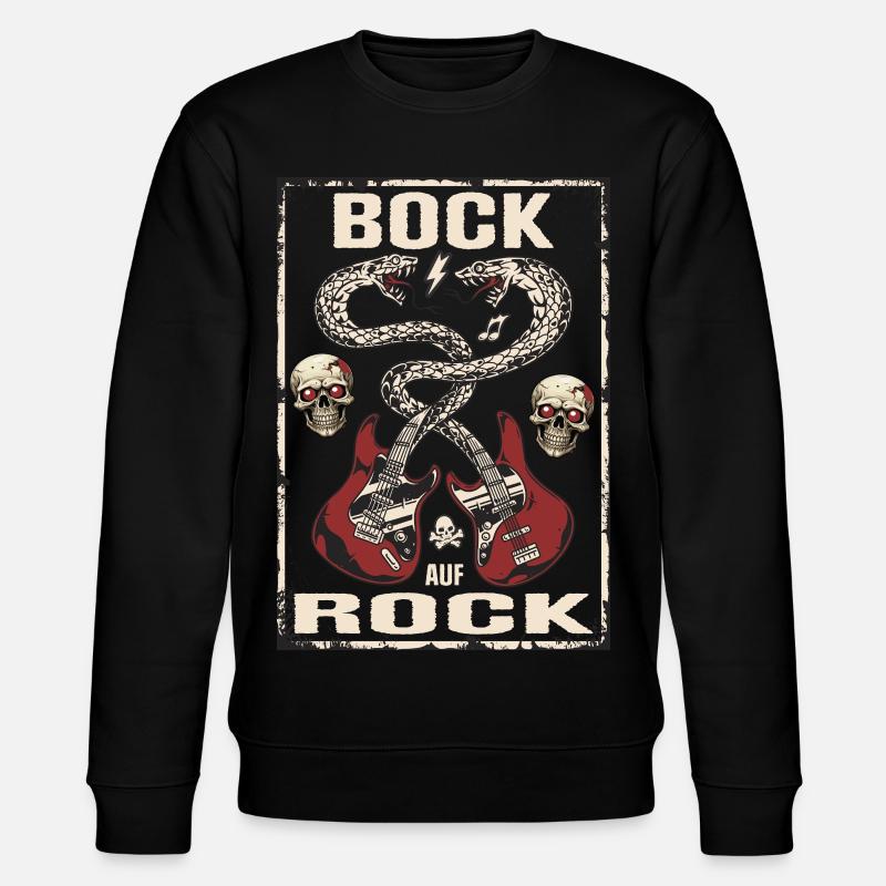 Bock auf Rock - Stanley/Stella CHANGER Unisex Organic Sweatshirt - black