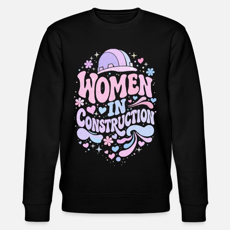 Women in Construction – Pastel Retro - Sweat bio CHANGER Stanley/Stella Unisexe - noir
