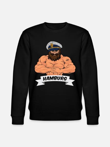 Hamburger Matrose - Stanley/Stella Unisex Bio-Sweatshirt CHANGER - Schwarz