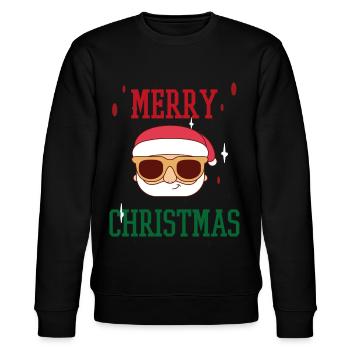Joyeux Noël Familles Freiertage Logo - Sweat bio CHANGER Stanley/Stella Unisexe - noir - Devant - Nik (191cm) & Marisol (170cm)