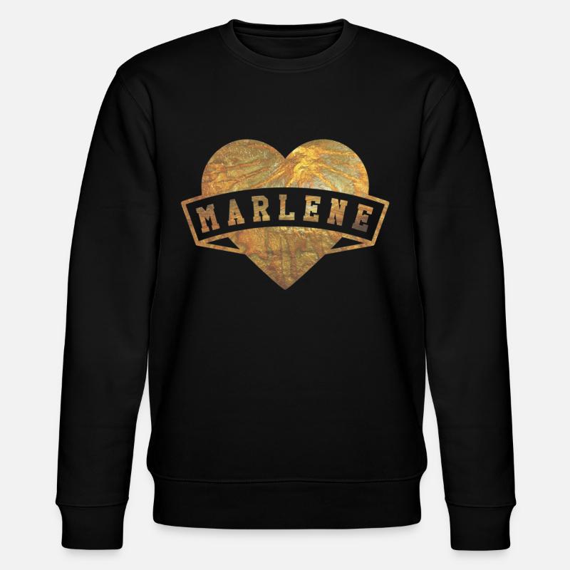 Marlene Herzen Gold - Stanley/Stella Unisex Bio-Sweatshirt CHANGER  - Schwarz