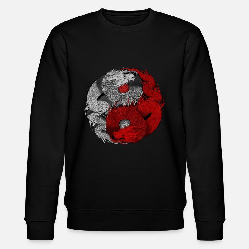 Dragon Yin Yang - Sweat bio CHANGER Stanley/Stella Unisexe - noir