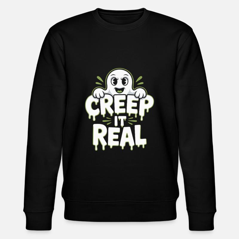 Creep It Real Halloween - Stanley/Stella CHANGER Unisex Organic Sweatshirt - black