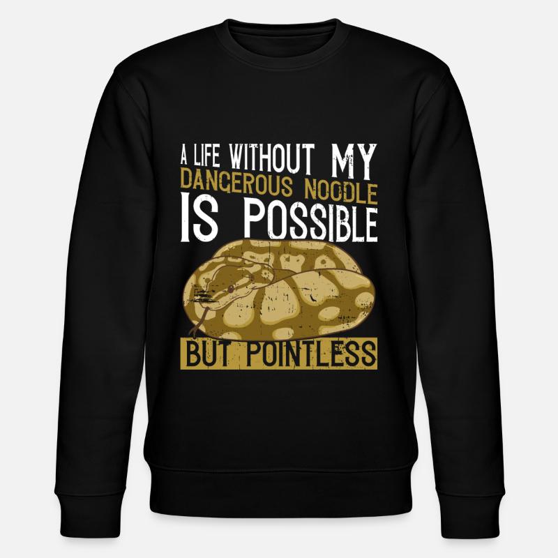 Banana Ballpython Königspython - Stanley/Stella CHANGER Unisex Organic Sweatshirt - black