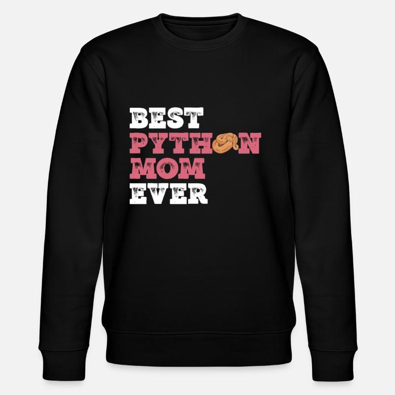 Königspython Mutter Banane Königspython Mama - Stanley/Stella Unisex Bio-Sweatshirt CHANGER  - Schwarz