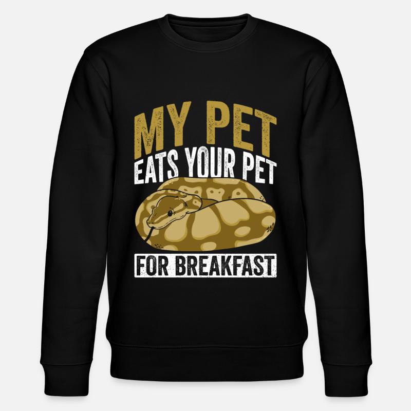 Banana Königspython - Stanley/Stella CHANGER Unisex Organic Sweatshirt - black