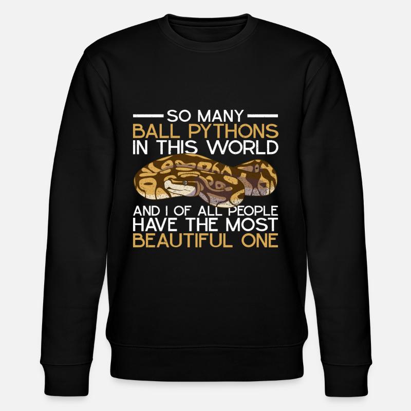 Banana Königspython - Stanley/Stella CHANGER Unisex Organic Sweatshirt - black