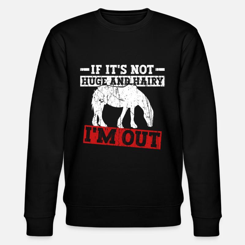 Clydesdale Reiter Reiten Pferd - Sweat bio CHANGER Stanley/Stella Unisexe - noir