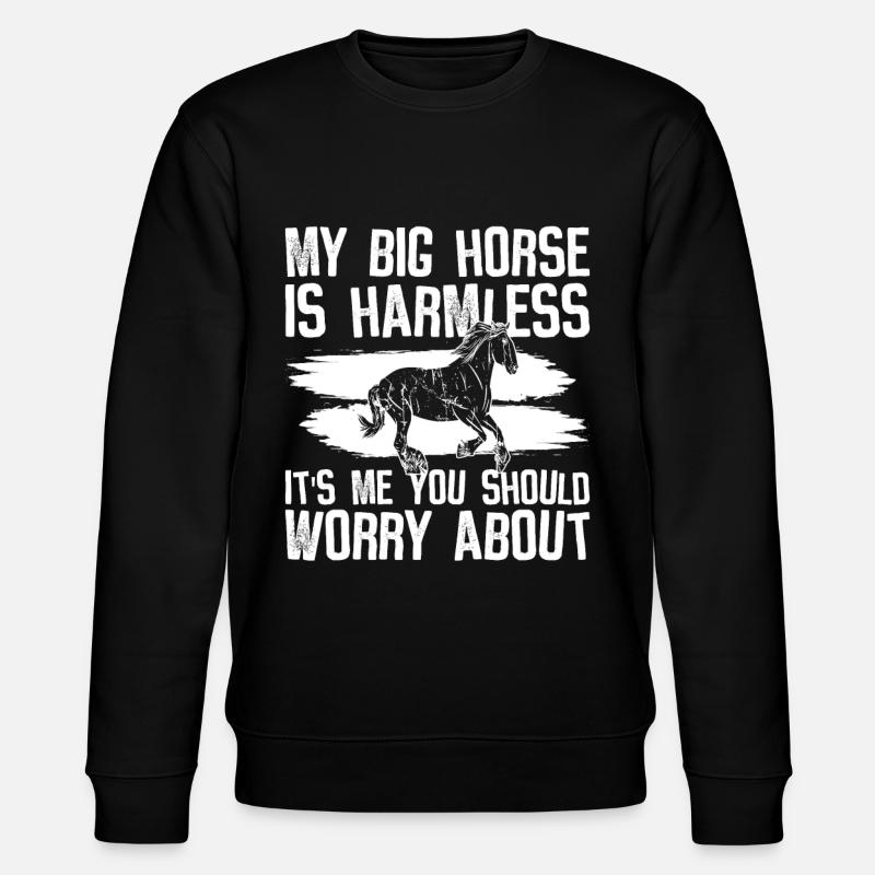 Clydesdale Reiter Pferd - Sweat bio CHANGER Stanley/Stella Unisexe - noir
