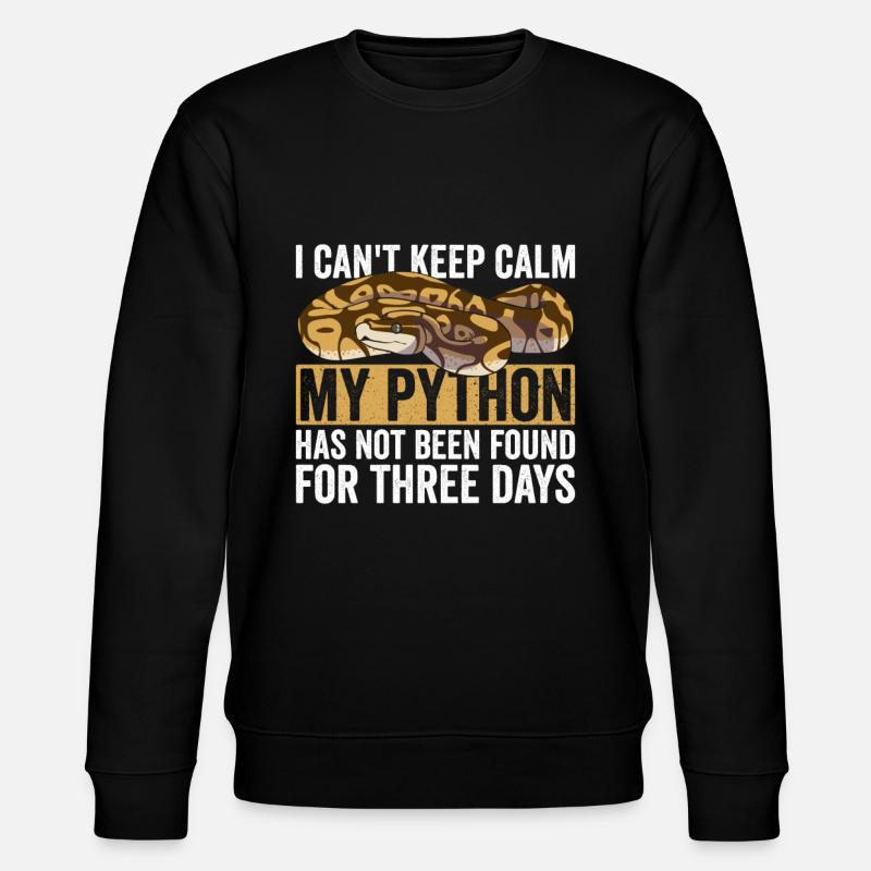 Königspython Banana Ball Python - Stanley/Stella CHANGER Unisex Organic Sweatshirt - black
