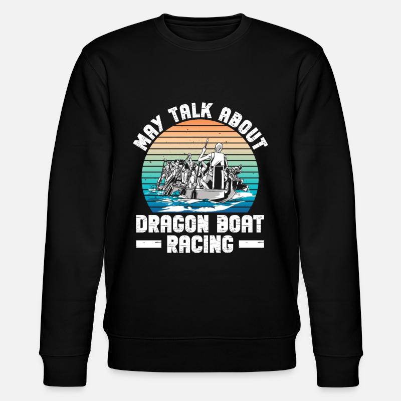 Drachenboot Und Drachenboottrainer - Stanley/Stella Unisex Bio-Sweatshirt CHANGER  - Schwarz