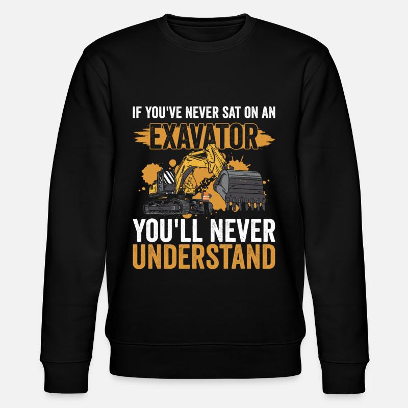 Baggerfahrer Bagger - Sweat bio CHANGER Stanley/Stella Unisexe - noir