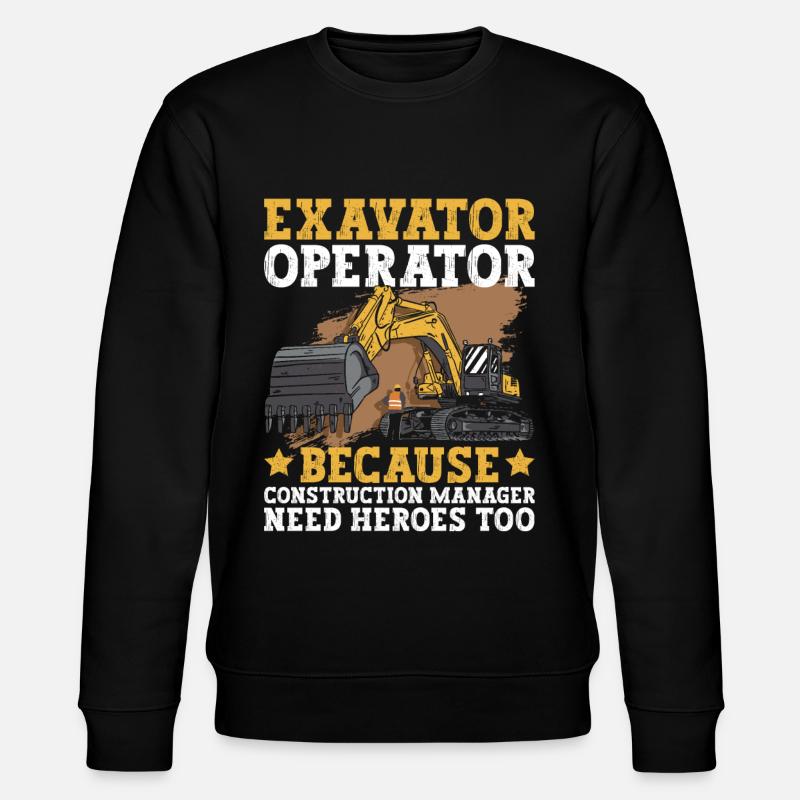 Baggerlader Bagger - Stanley/Stella CHANGER Unisex Organic Sweatshirt - black