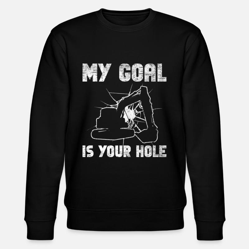 Baggerführer Bagger Baggerfahrer - Stanley/Stella CHANGER Unisex Organic Sweatshirt - black