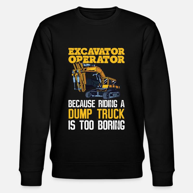 Baggerfahrer Bagger Bagger - Stanley/Stella CHANGER Unisex Organic Sweatshirt - black