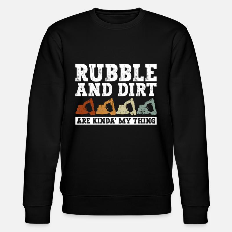 Bagger Sandbagger Baggerfahrer - Stanley/Stella Unisex Bio-Sweatshirt CHANGER  - Schwarz