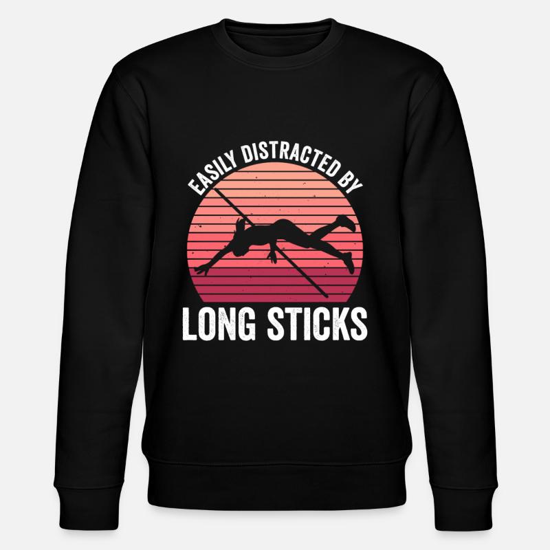 Stabhochspringer Mädchen Stabhochspringen - Stanley/Stella Unisex Bio-Sweatshirt CHANGER  - Schwarz