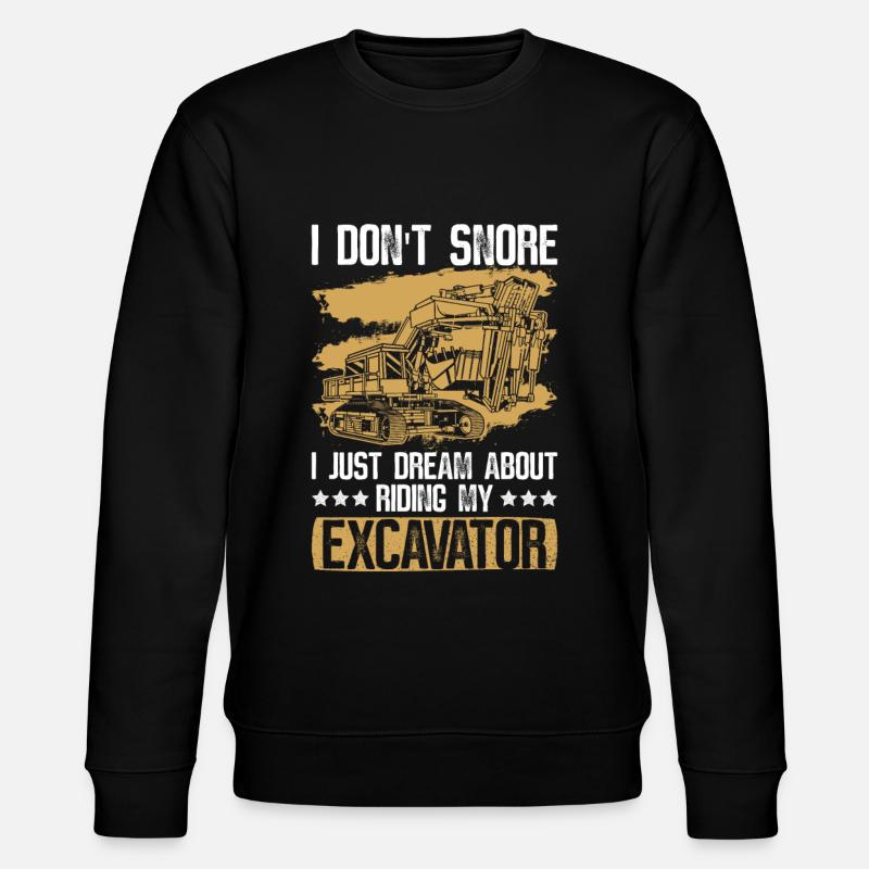 Bagger Baggern Baggerfahrer - Stanley/Stella CHANGER Unisex Organic Sweatshirt - black