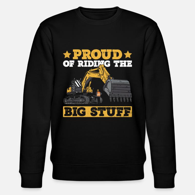 Bagger Baggern Und Schwermaschinenführer - Stanley/Stella Unisex Bio-Sweatshirt CHANGER  - Schwarz