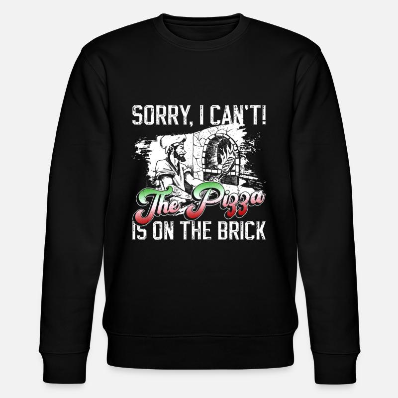 Pizzabäcker Pizza - Stanley/Stella Unisex Bio-Sweatshirt CHANGER  - Schwarz