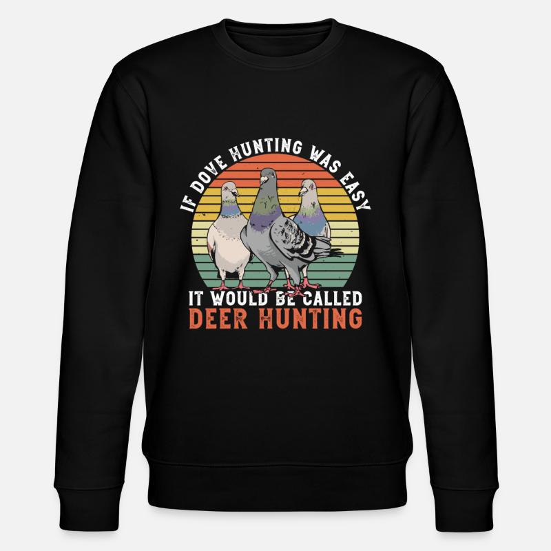 Taubenjagd Jäger Taubenjäger Vogeljagd - Stanley/Stella Unisex Bio-Sweatshirt CHANGER - Schwarz