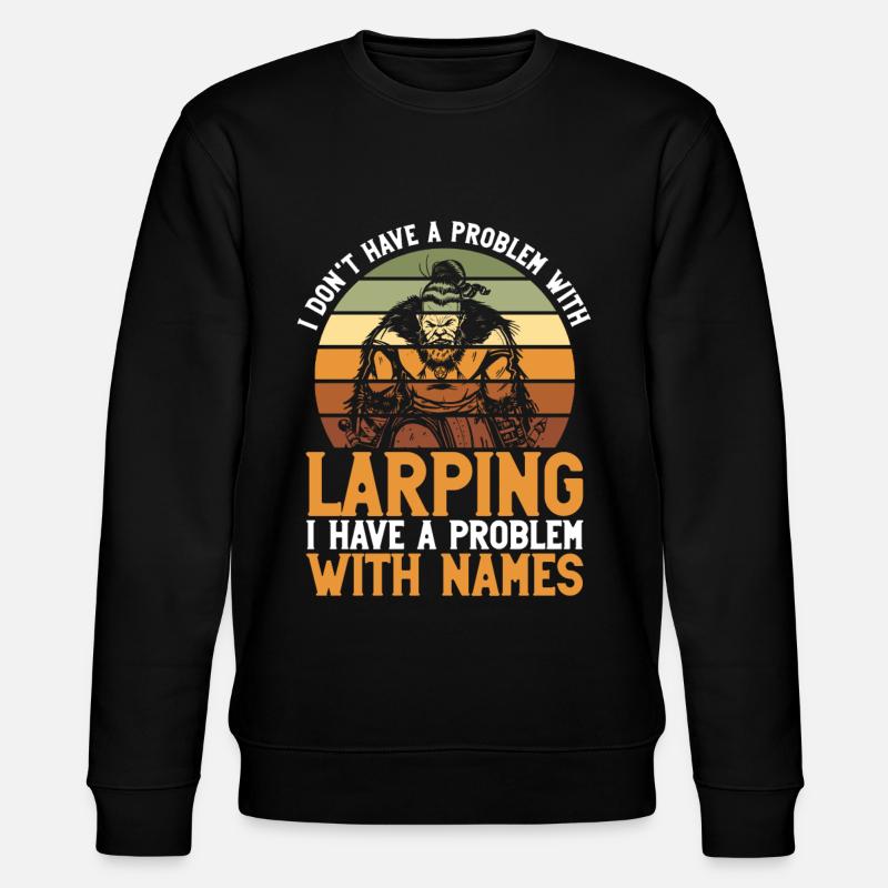 Larper Und Larping - Stanley/Stella Unisex Bio-Sweatshirt CHANGER  - Schwarz