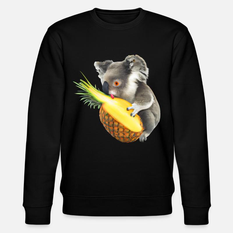 Koala et ananas - Sweat bio CHANGER Stanley/Stella Unisexe - noir