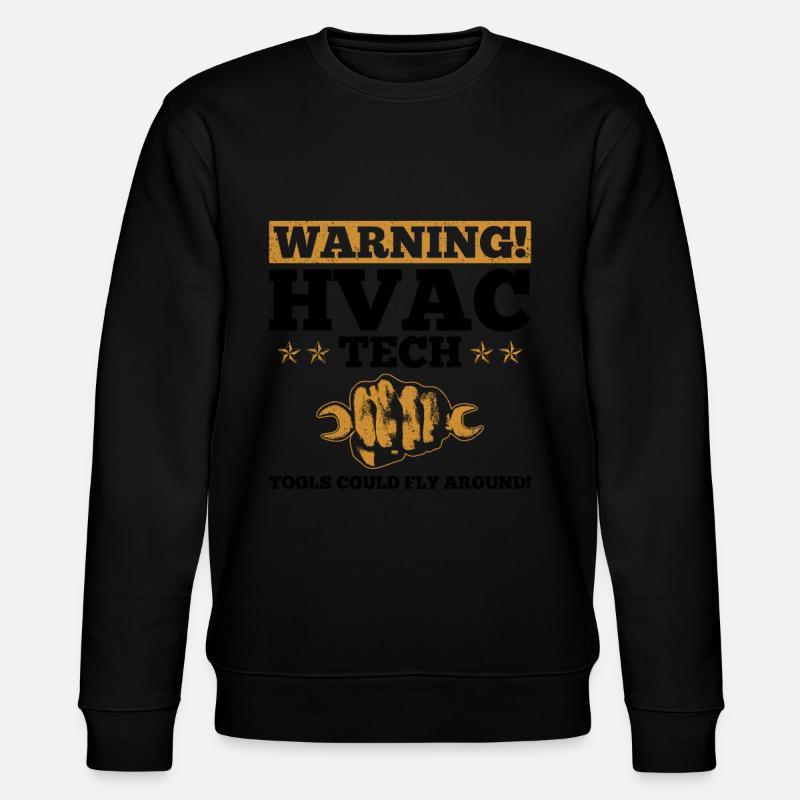 Entwurf Eines Hvac-technikers Für Einen - Stanley/Stella CHANGER Unisex Organic Sweatshirt - black