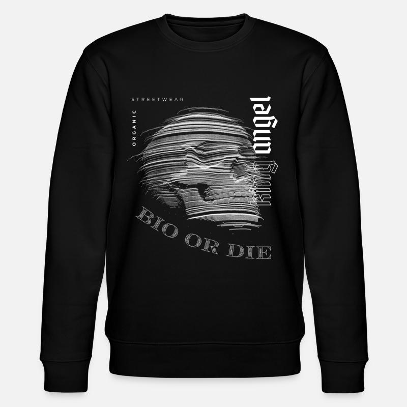 bio or die - Stanley/Stella Unisex Bio-Sweatshirt CHANGER  - Schwarz