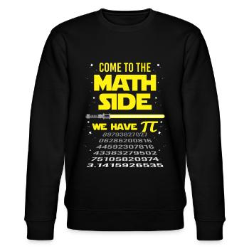 Teacher school college job gift christmas math - Stanley/Stella CHANGER Unisex Organic Sweatshirt - black - Front - Nik (191cm) & Marisol (170cm)