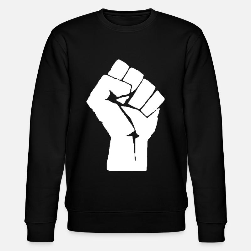 Black Lives Matter Black Power - Stanley/Stella Unisex Bio-Sweatshirt CHANGER  - Schwarz