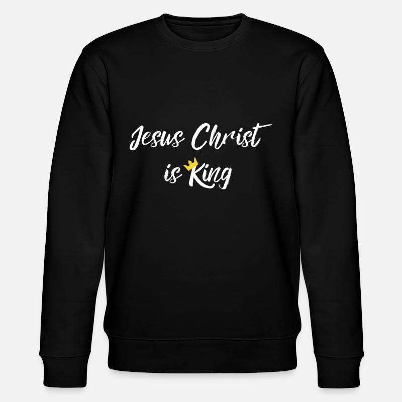 Jesus Christus Geschenkidee - Stanley/Stella Unisex Bio-Sweatshirt CHANGER  - Schwarz