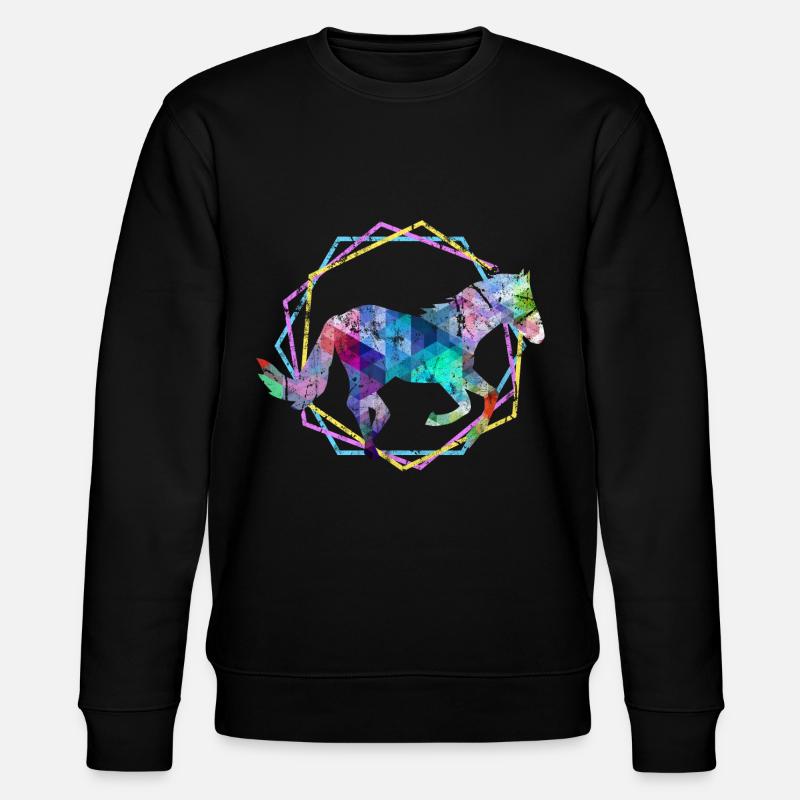 Cheval - Sweat bio CHANGER Stanley/Stella Unisexe - noir