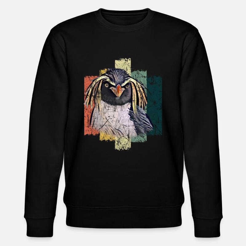 Idée cadeau oiseau pingouin - Sweat bio CHANGER Stanley/Stella Unisexe - noir