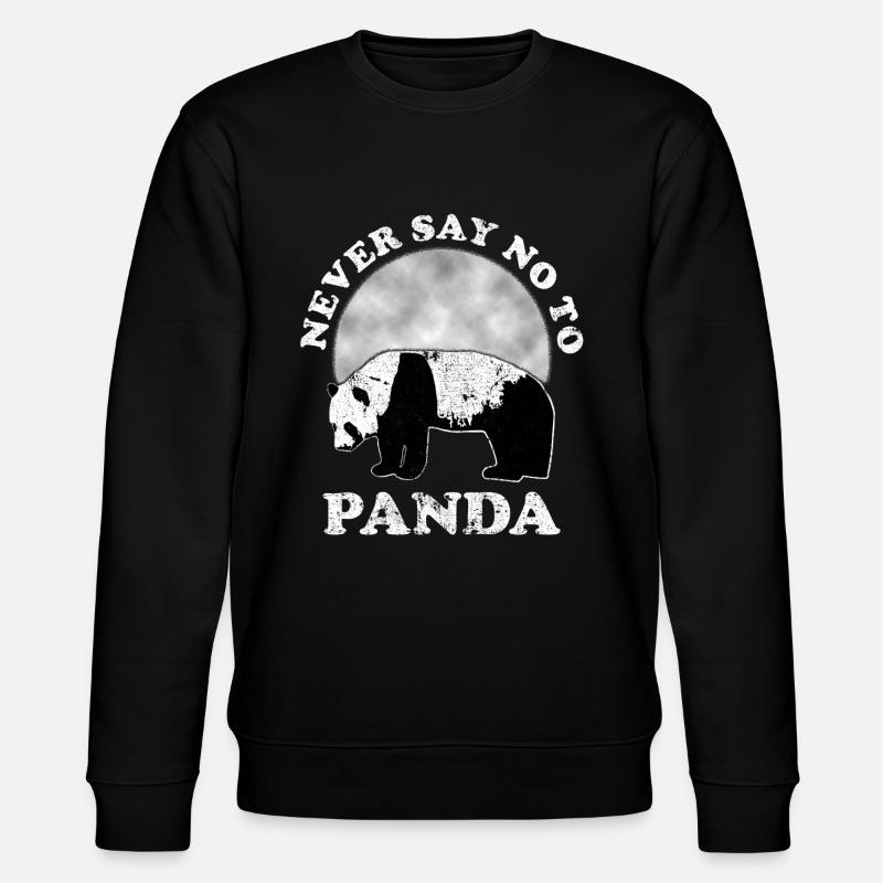 panda - Stanley/Stella CHANGER Unisex Organic Sweatshirt - black